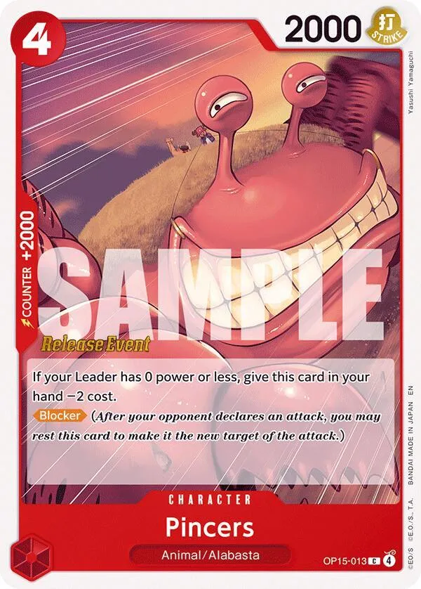 Pincers from Adventure on Kami's Island Release Event Cards - One Piece Card Game
