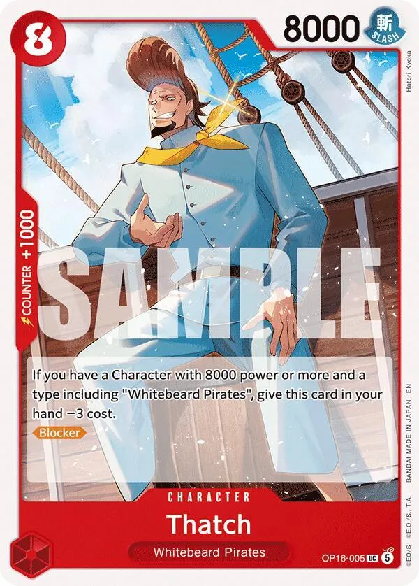 Thatch — The Time of Battle — One Piece Card Game