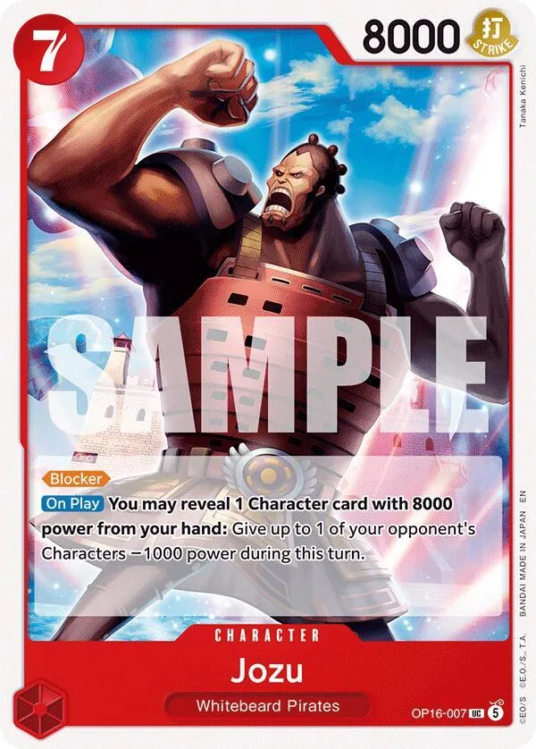 Jozu — The Time of Battle — One Piece Card Game