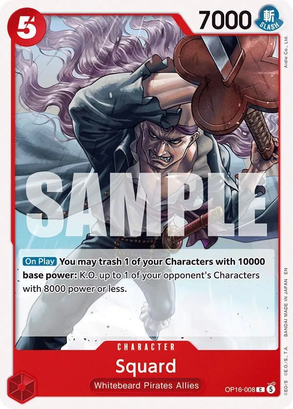 Squard — The Time of Battle — One Piece Card Game