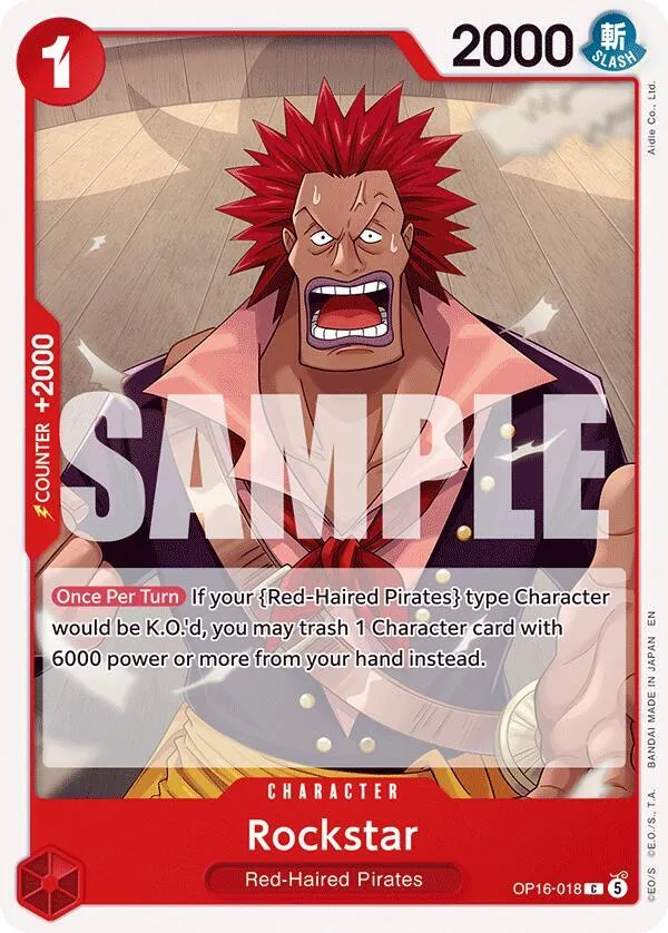 Rockstar — The Time of Battle — One Piece Card Game