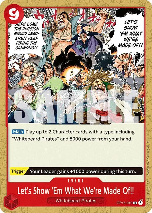 Let's Show 'Em What We're Made Of!! — The Time of Battle — One Piece Card Game