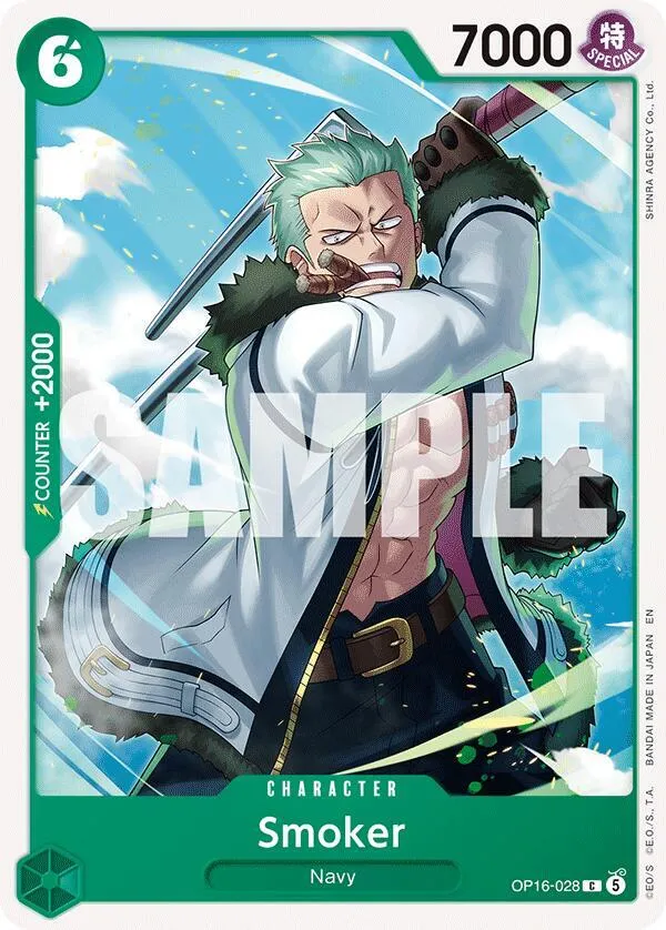 Smoker — The Time of Battle — One Piece Card Game
