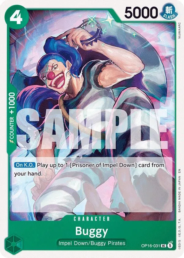 Buggy (031) — The Time of Battle — One Piece Card Game