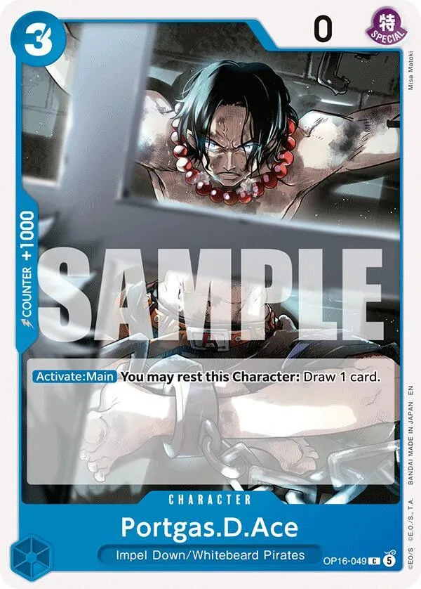 Portgas.D.Ace (049) — The Time of Battle — One Piece Card Game