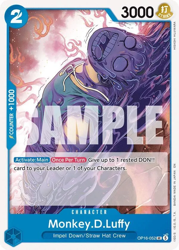 Monkey.D.Luffy (052) — The Time of Battle — One Piece Card Game