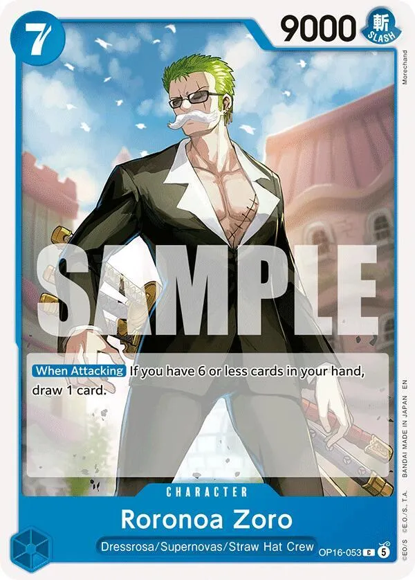 Roronoa Zoro (053) — The Time of Battle — One Piece Card Game