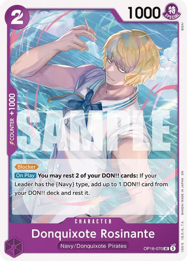 Donquixote Rosinante — The Time of Battle — One Piece Card Game