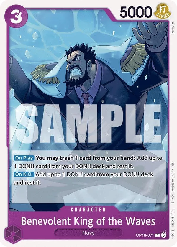 Benevolent King of the Waves — The Time of Battle — One Piece Card Game