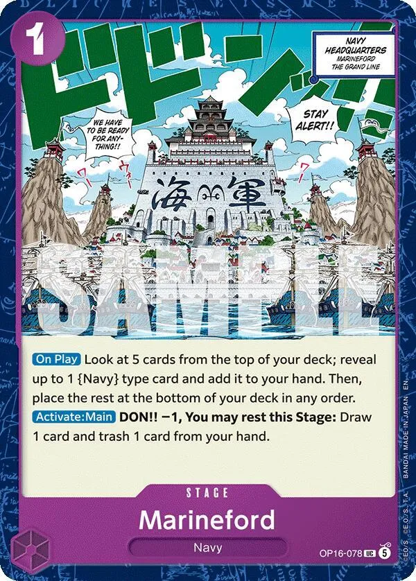 Marineford — The Time of Battle — One Piece Card Game