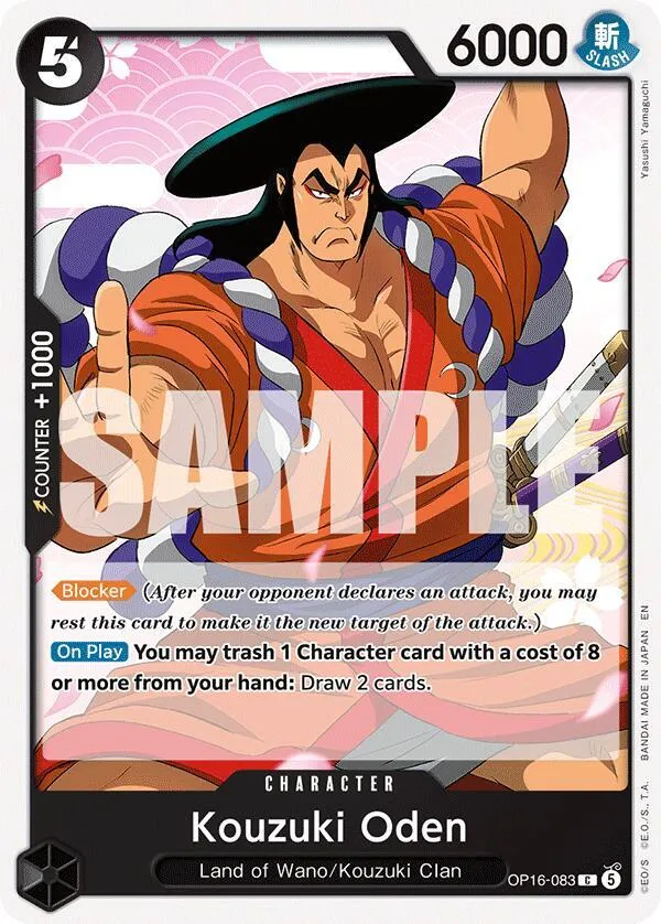 Kouzuki Oden — The Time of Battle — One Piece Card Game