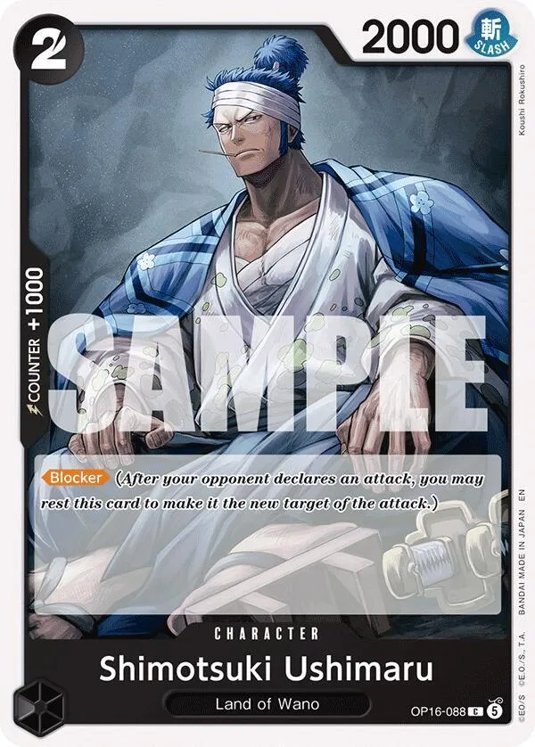 Shimotsuki Ushimaru — The Time of Battle — One Piece Card Game