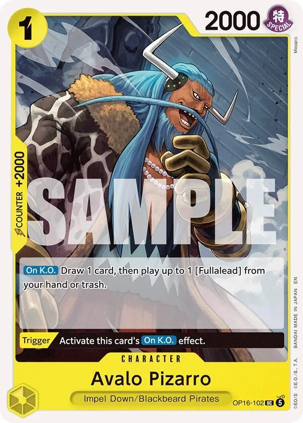 Avalo Pizarro — The Time of Battle — One Piece Card Game