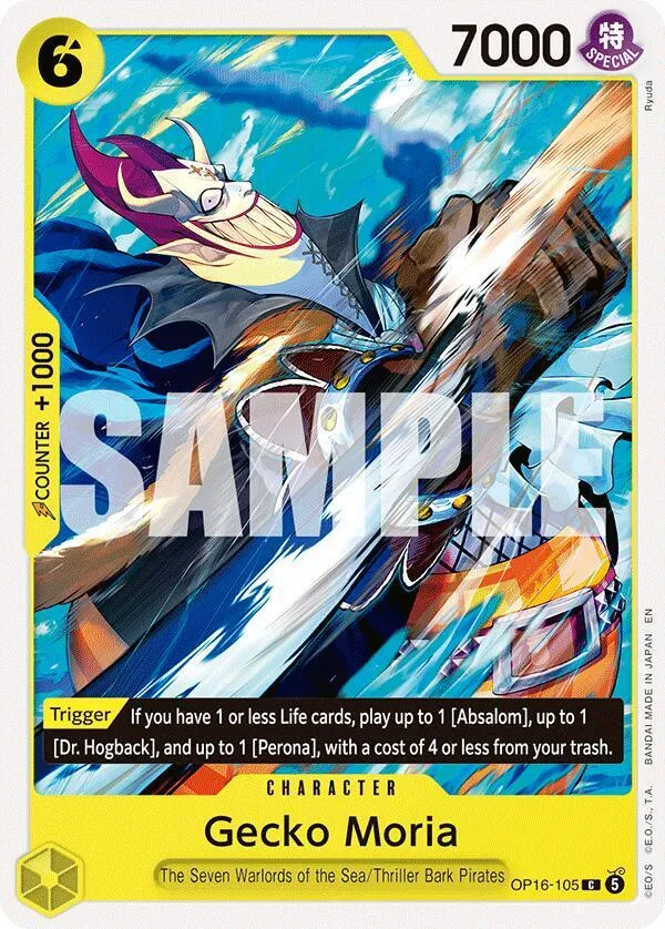 Gecko Moria — The Time of Battle — One Piece Card Game