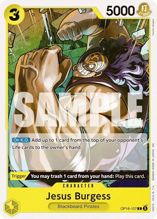 Jesus Burgess — The Time of Battle — One Piece Card Game