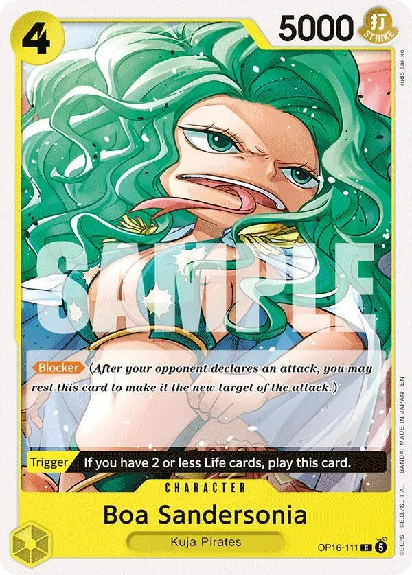 Boa Sandersonia — The Time of Battle — One Piece Card Game
