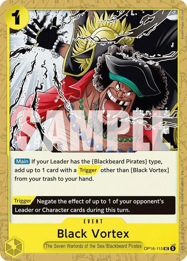 Black Vortex — The Time of Battle — One Piece Card Game