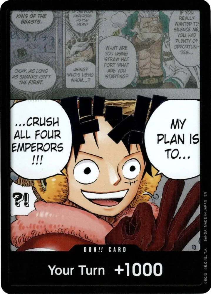 DON!! Card (Alternate Art) — The World's Strongest Warriors — One Piece Card Game