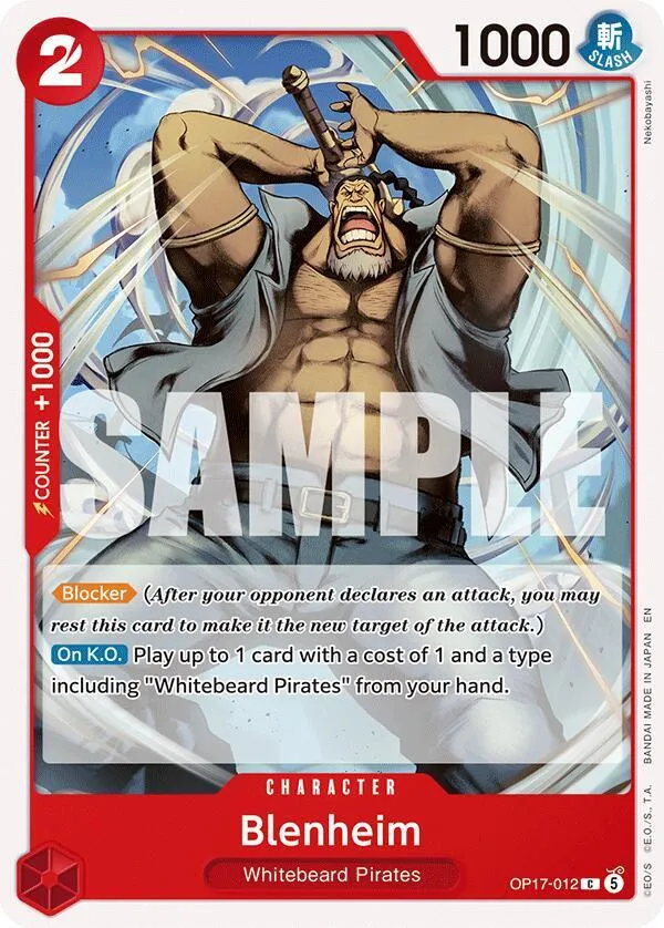 Blenheim — The World's Strongest Warriors — One Piece Card Game