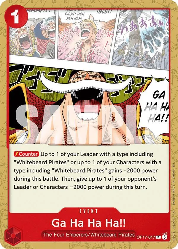 Ga Ha Ha Ha!! — The World's Strongest Warriors — One Piece Card Game