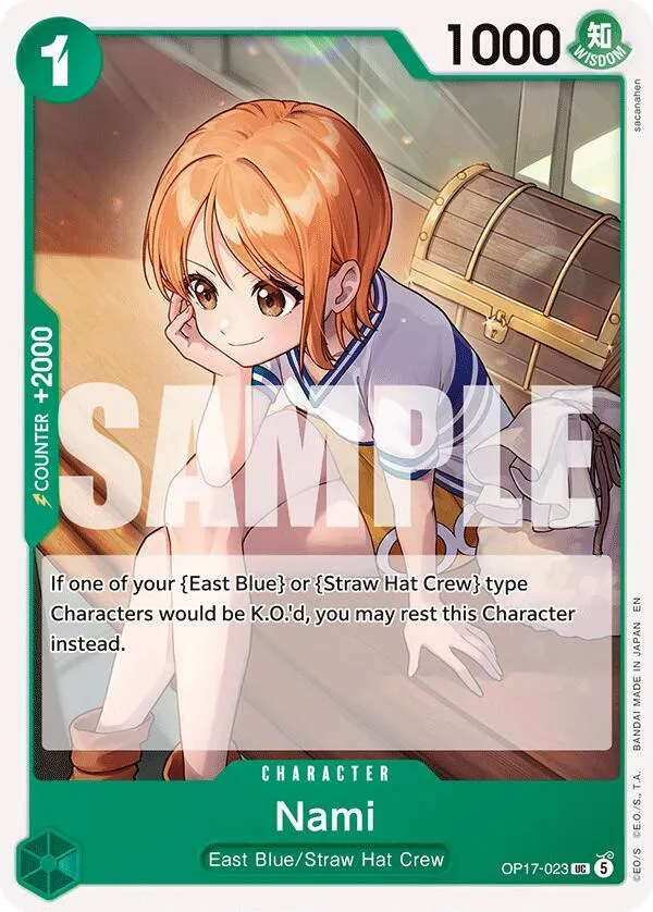 Nami (023) from The World's Strongest Warriors - One Piece Card Game