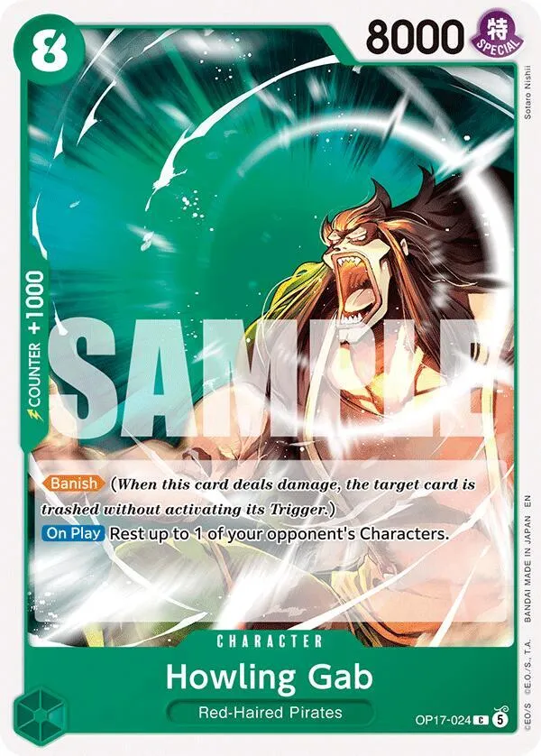 Howling Gab — The World's Strongest Warriors — One Piece Card Game
