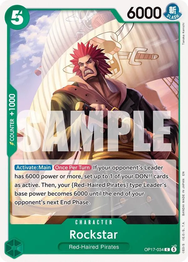 Rockstar — The World's Strongest Warriors — One Piece Card Game
