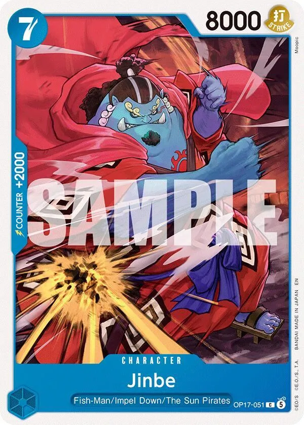 Jinbe (051) — The World's Strongest Warriors — One Piece Card Game