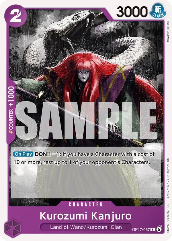 Kurozumi Kanjuro — The World's Strongest Warriors — One Piece Card Game