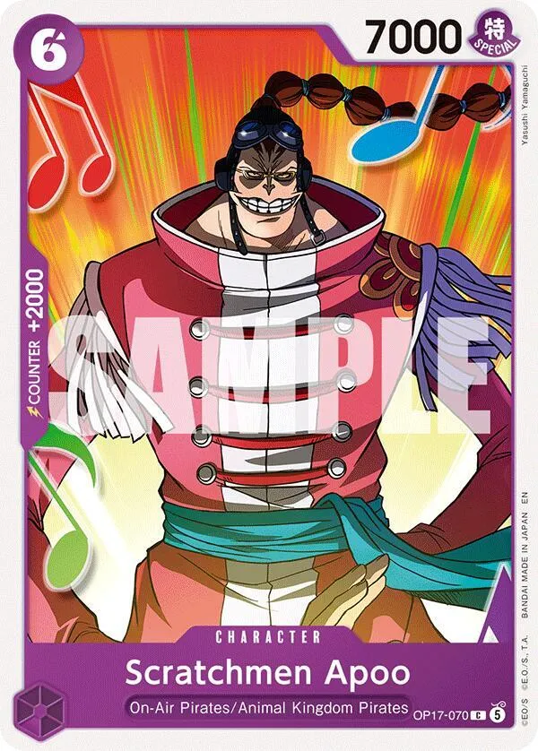 Scratchmen Apoo (OP17-070) from The World's Strongest Warriors - One Piece Card Game