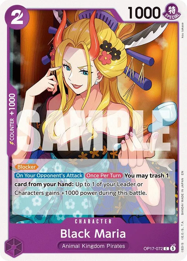 Black Maria — The World's Strongest Warriors — One Piece Card Game