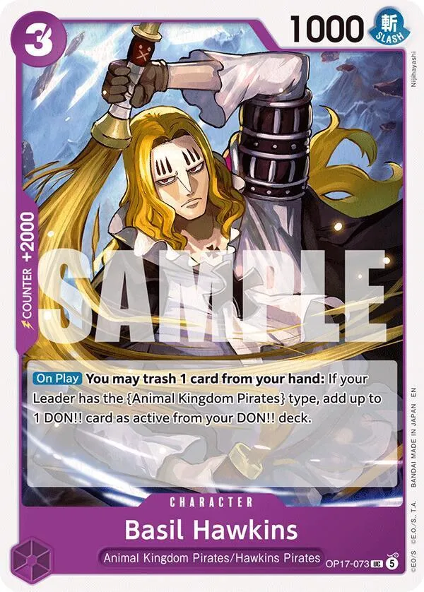 Basil Hawkins — The World's Strongest Warriors — One Piece Card Game