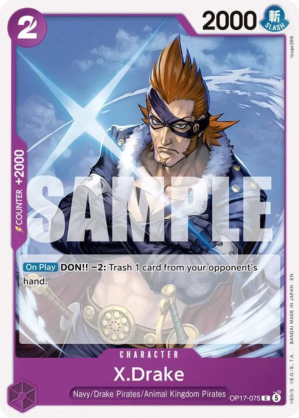X.Drake — The World's Strongest Warriors — One Piece Card Game