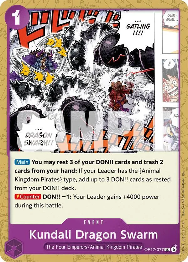 Kundali Dragon Swarm — The World's Strongest Warriors — One Piece Card Game