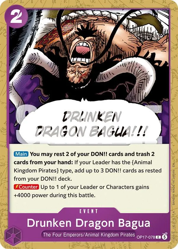 Drunken Dragon Bagua — The World's Strongest Warriors — One Piece Card Game