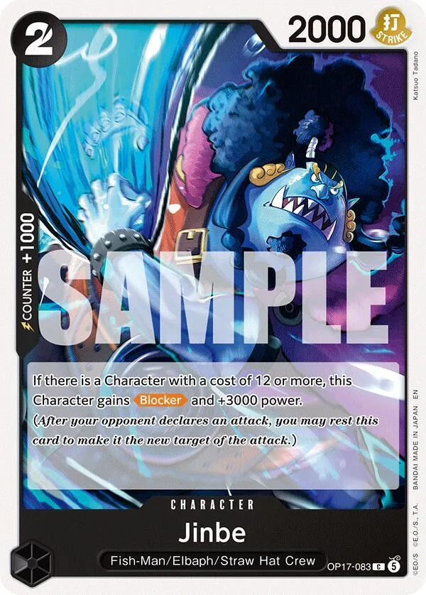 Jinbe (083) — The World's Strongest Warriors — One Piece Card Game