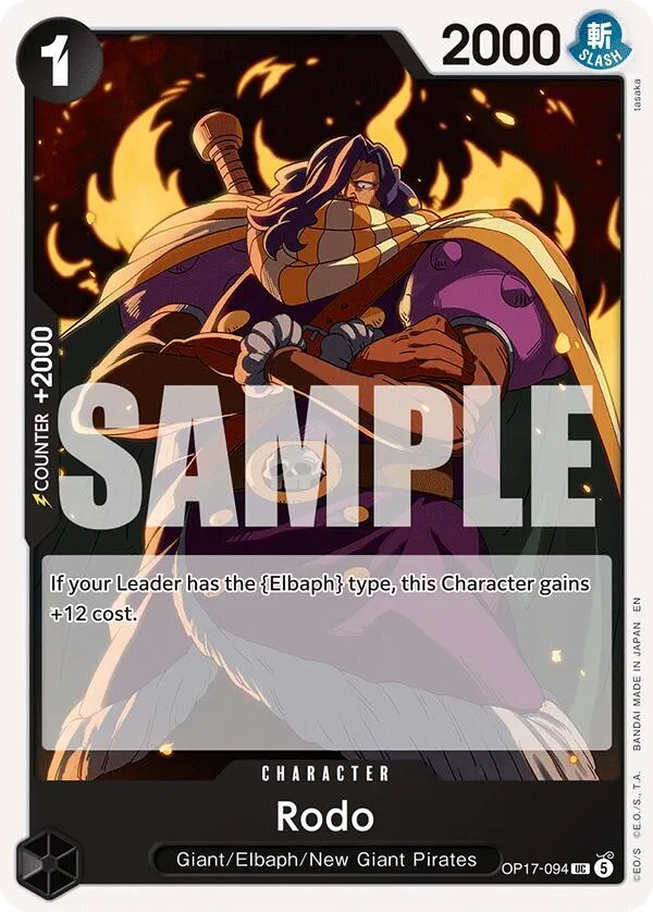 Rodo — The World's Strongest Warriors — One Piece Card Game