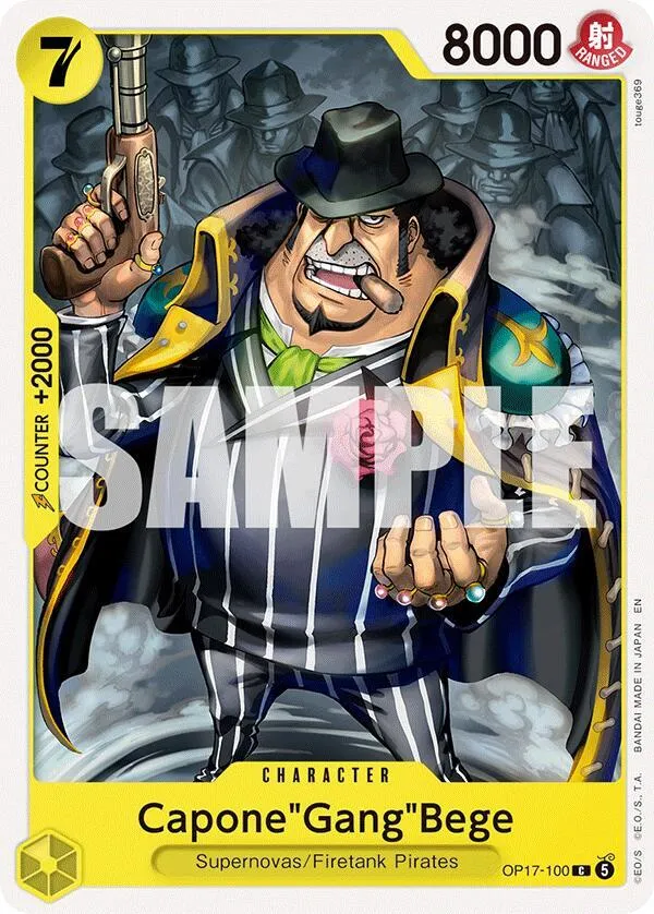 Capone"Gang"Bege — The World's Strongest Warriors — One Piece Card Game
