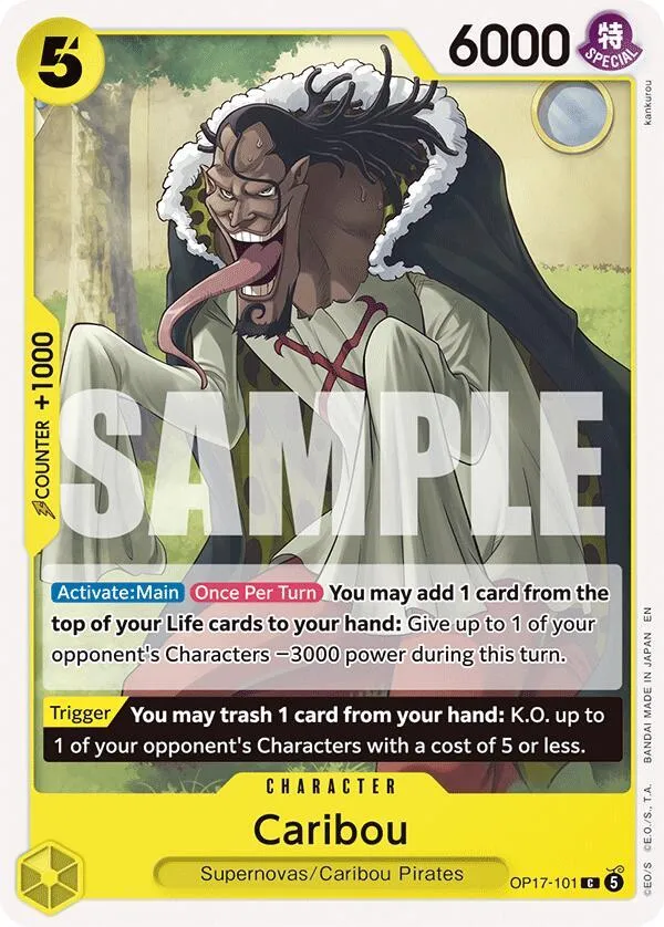 Caribou — The World's Strongest Warriors — One Piece Card Game