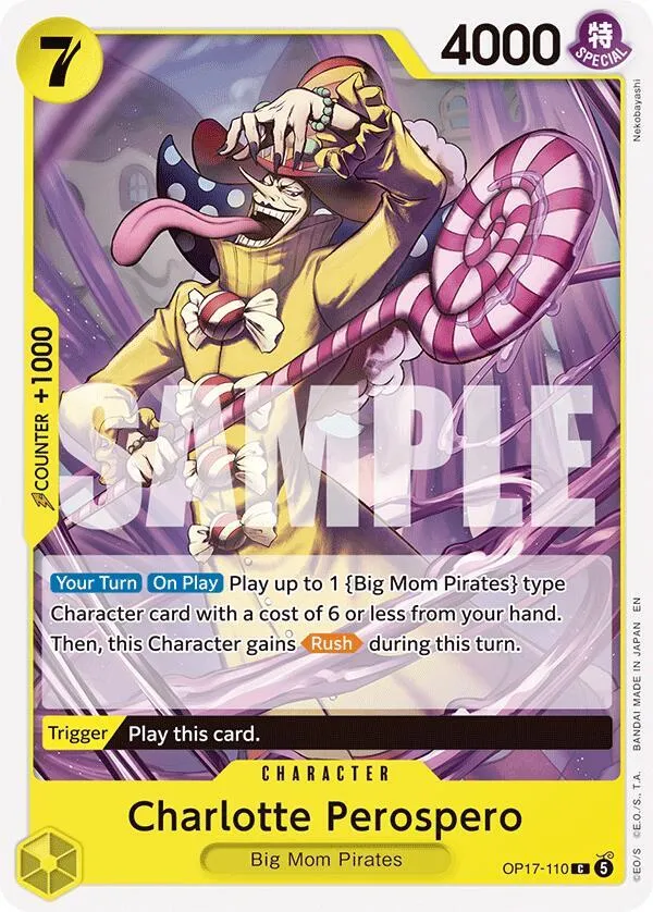 Charlotte Perospero — The World's Strongest Warriors — One Piece Card Game