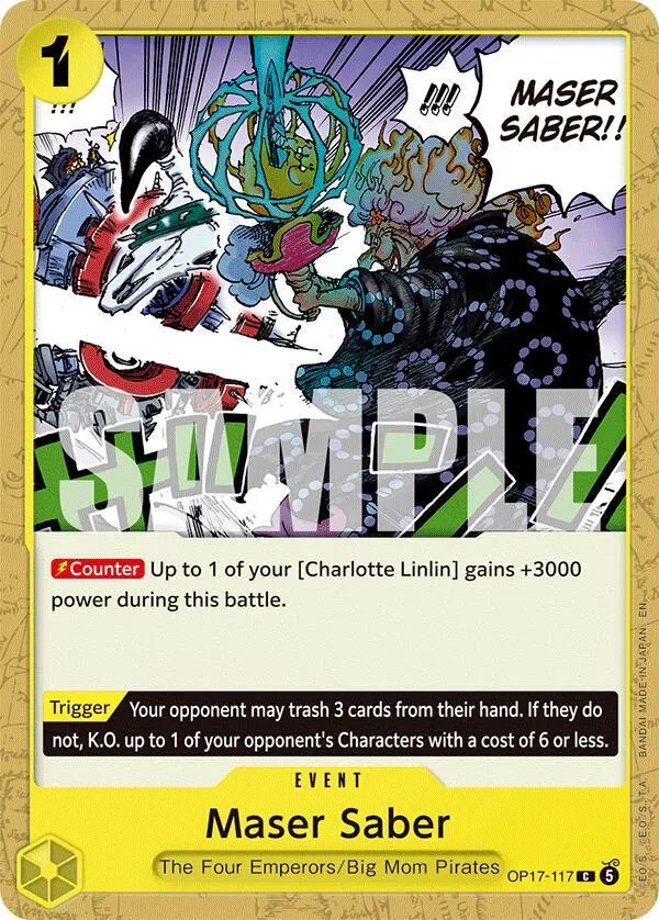 Maser Saber — The World's Strongest Warriors — One Piece Card Game