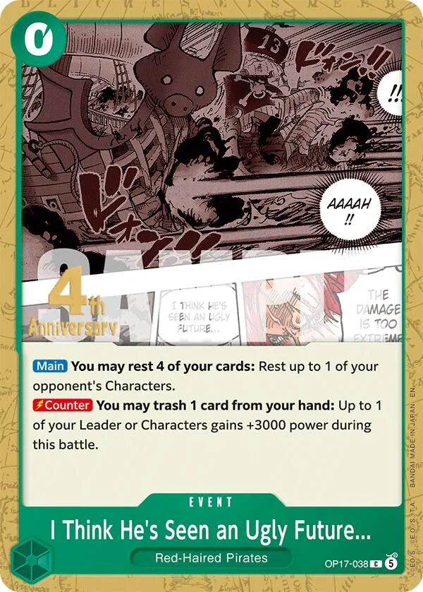 I Think He's Seen an Ugly Future... — The World's Strongest Warriors Release Event Cards — One Piece Card Game