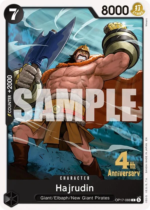 Hajrudin (OP17-088) — The World's Strongest Warriors Release Event Cards — One Piece Card Game