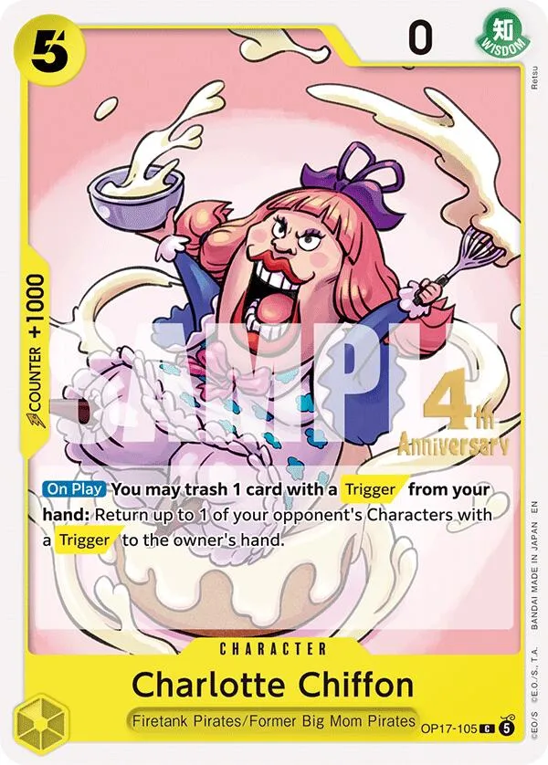 Charlotte Chiffon — The World's Strongest Warriors Release Event Cards — One Piece Card Game
