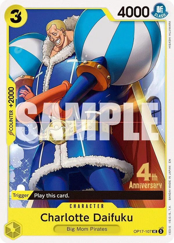 Charlotte Daifuku from The World's Strongest Warriors Release Event Cards - One Piece Card Game