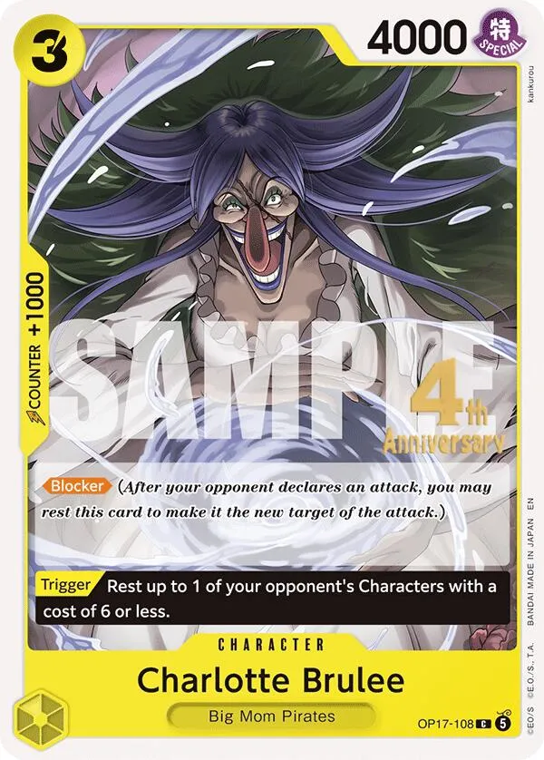 Charlotte Brulee — The World's Strongest Warriors Release Event Cards — One Piece Card Game