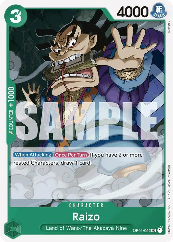 Raizo (Reprint) — Premium Booster -The Best- — One Piece Card Game