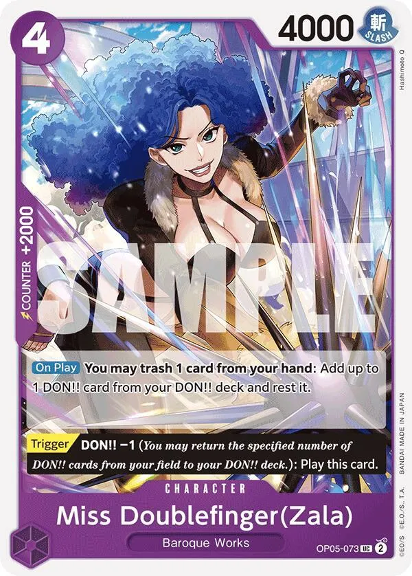 Miss Doublefinger(Zala) (Reprint) — Premium Booster -The Best- — One Piece Card Game