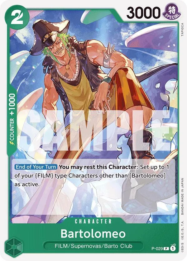 Bartolomeo (P-029) (Reprint) — Premium Booster -The Best- — One Piece Card Game