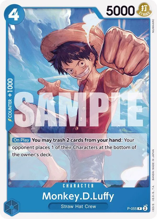 Monkey.D.Luffy (P-055) (Reprint) from Premium Booster -The Best- - One Piece Card Game